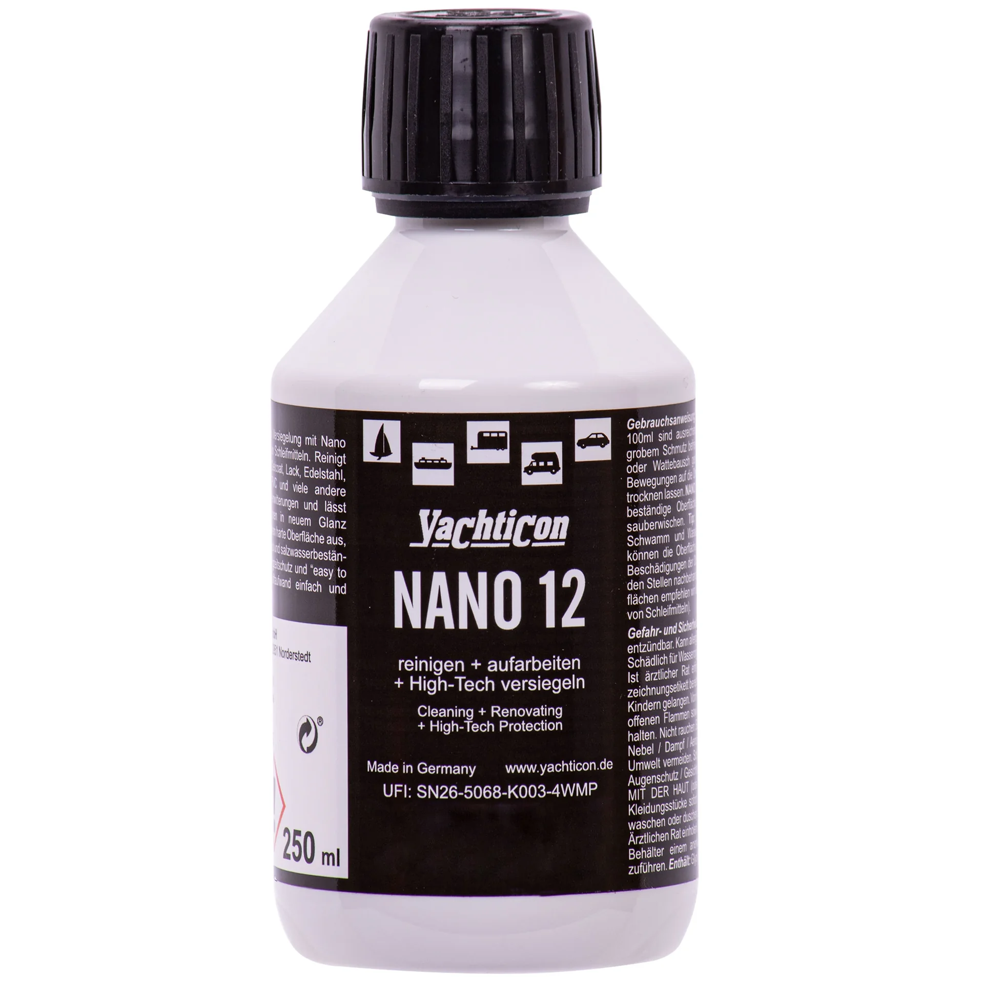 "Bootcoating, Nano 12 - 250ml Langzeitversiegelung, bootbescherming image"