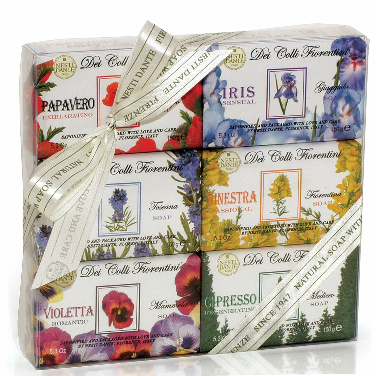 "Zeep set, handzeep set, 6 x 150g, natuurlijke zeep, Italiaanse zeep image"
