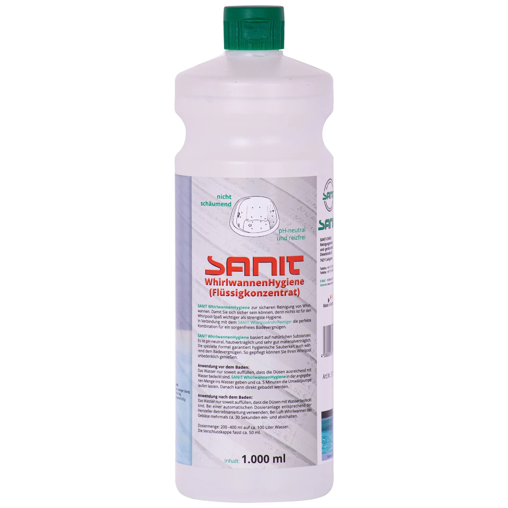 "Whirlpool reiniger, bubbelbad reiniger, whirlpool hygiene, 1000 ml vloeistofconcentraat image"