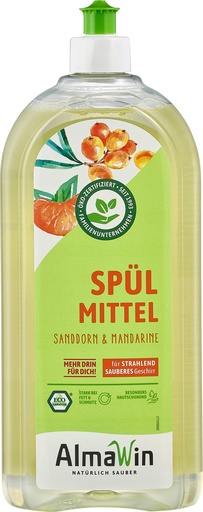 "Afwasmiddel, natuurlijk afwasmiddel, biologisch afwasmiddel, 1 Liter, Sanddorn Mandarine image"