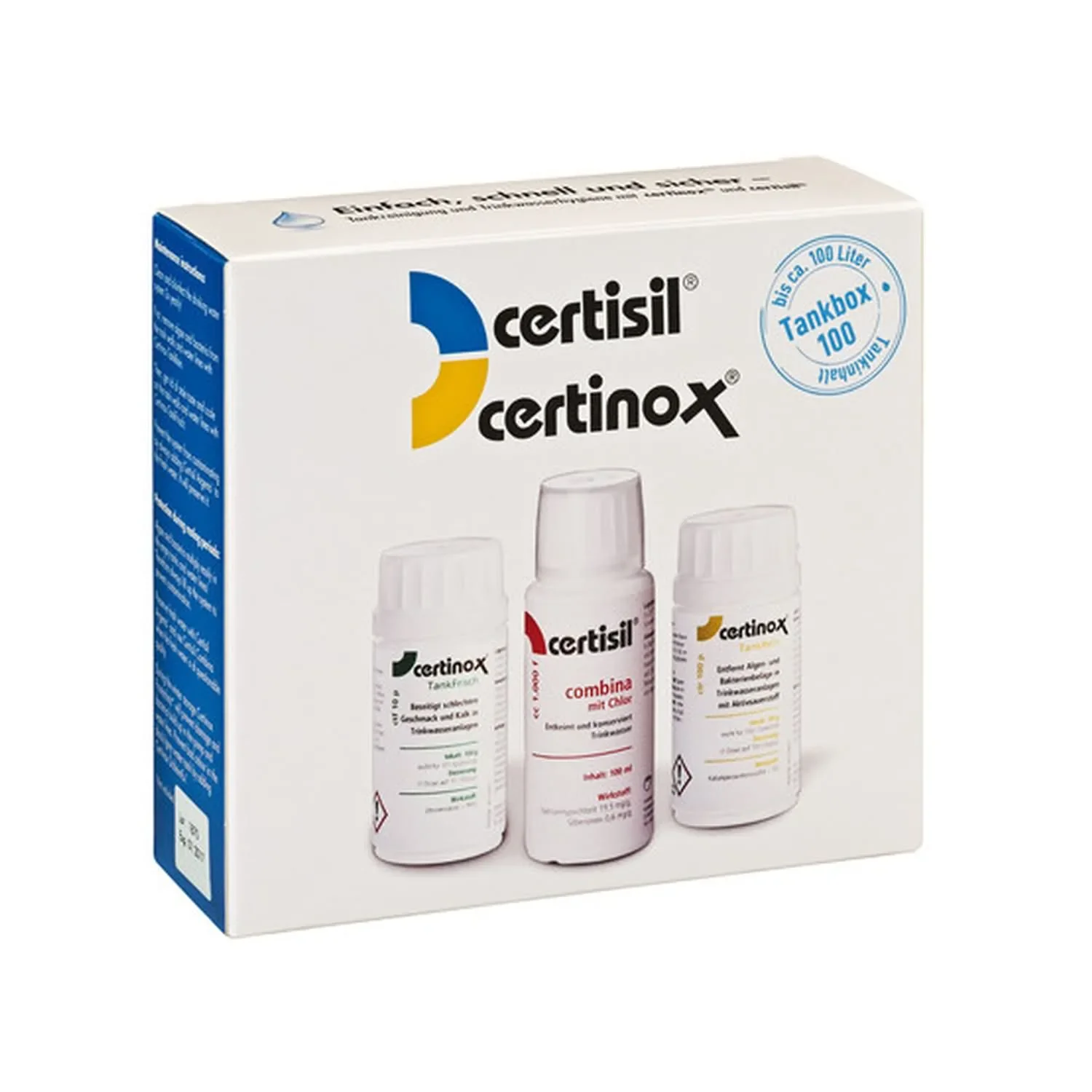 "Watertank reinigen, CertiBox CB 100, tot 100 Liter Tankinhalt, drinkwater tank schoonmaken image"