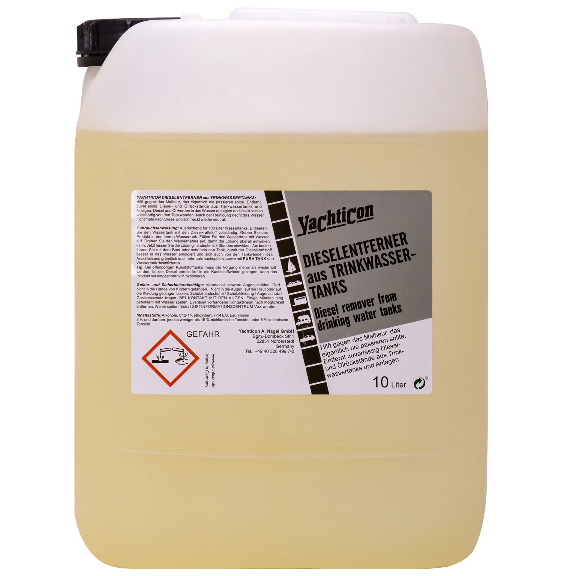 "Diesel verwijderaar 10 Liter, Reiniger drinkwatertank, Diesel reiniger image"
