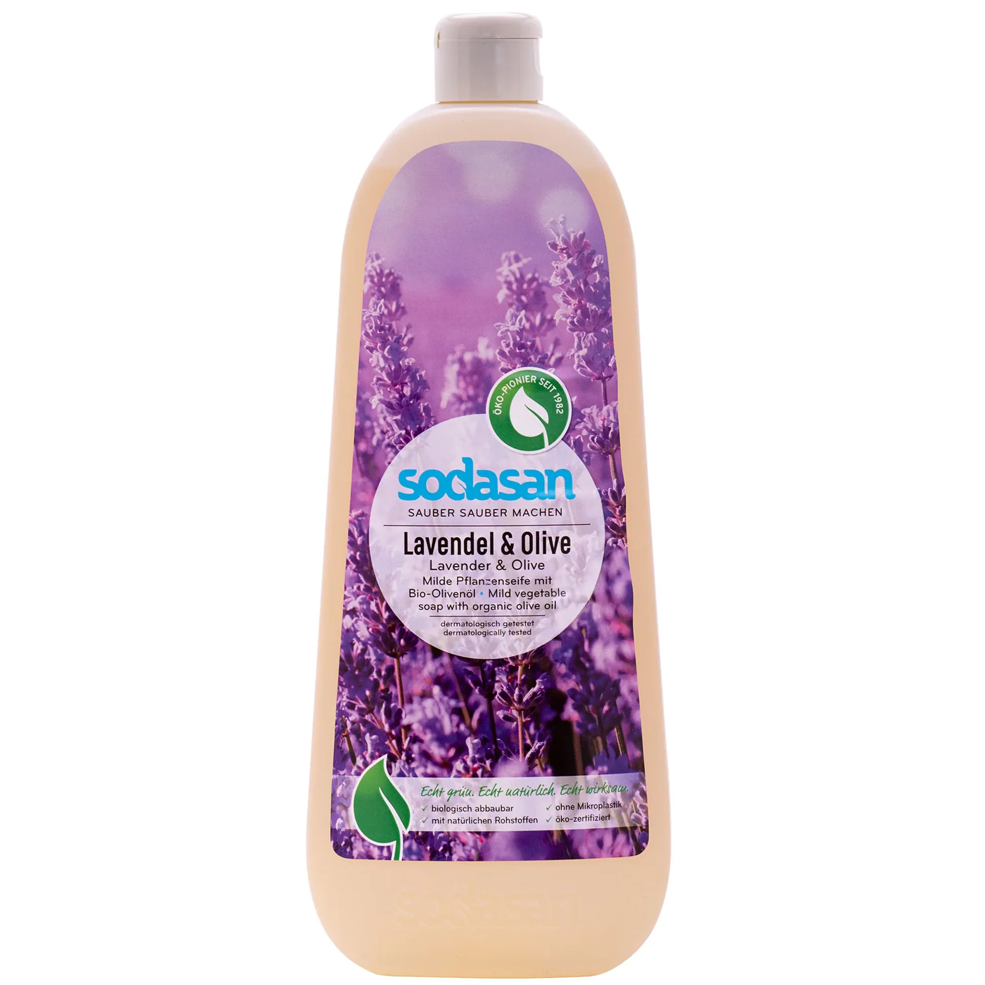 Vloeibare handzeep 1 Liter, lavendel zeep, olijf zeep, plantaardige zeep