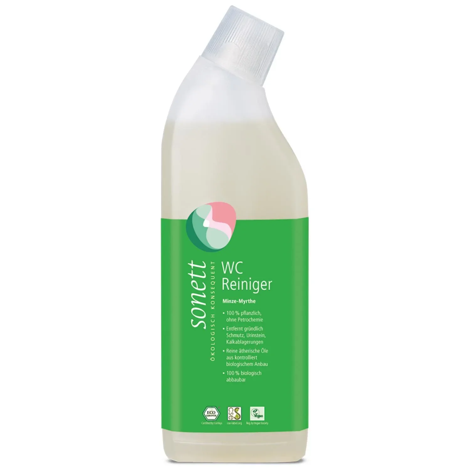 "WC Reiniger, Toilet Reiniger, Natuurlijke WC Reiniger, Sonett Minze-Myrthe 750 ml image"