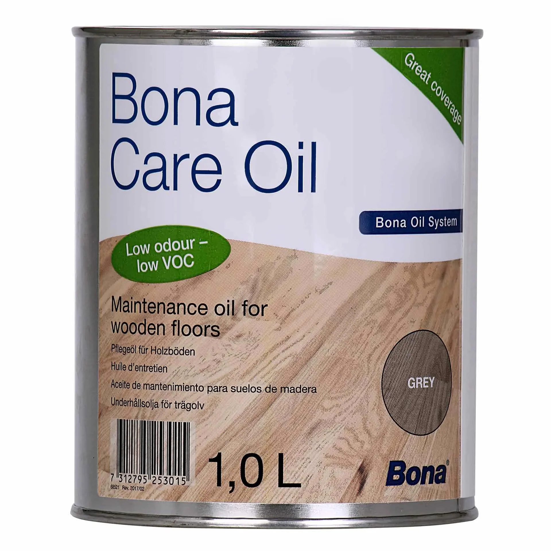 BONA Care Oil grey 1 liter onderhoudsolie voor houten vloeren
