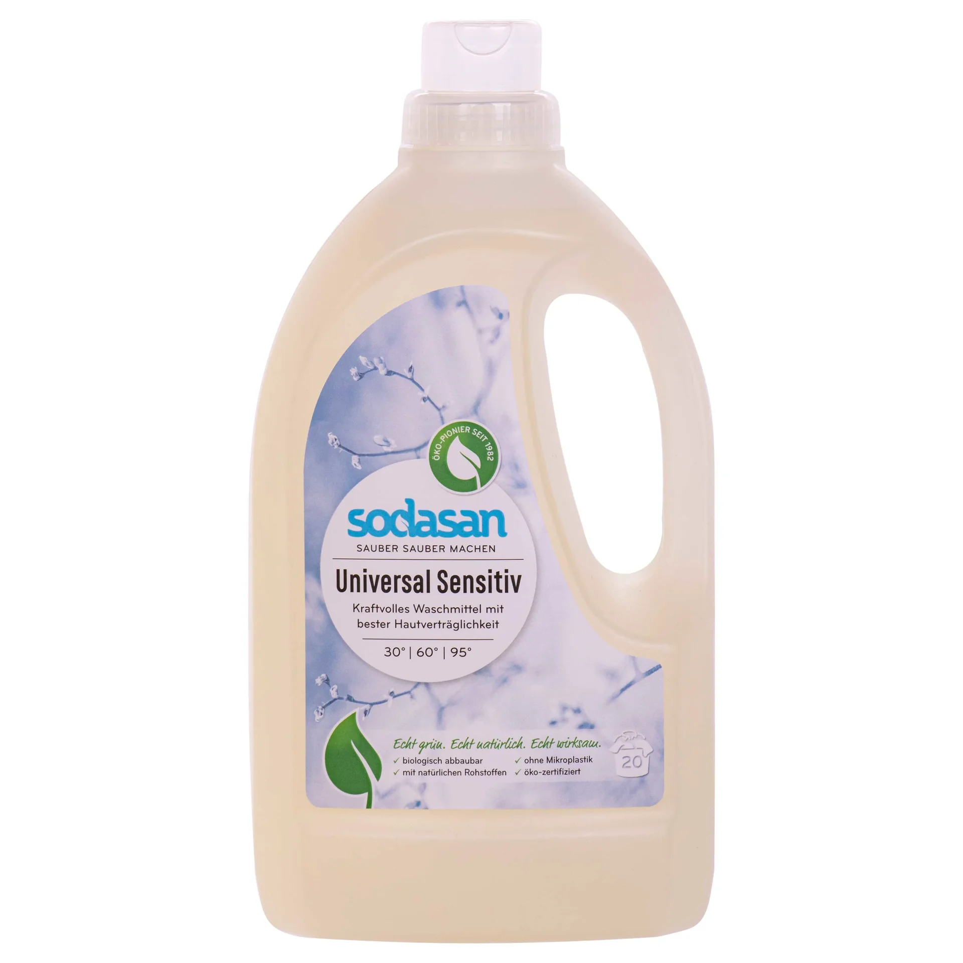 "Wasmiddel gevoelige huid 1,5 Liter, Universeel wasmiddel, wasmiddel zonder parfum image"