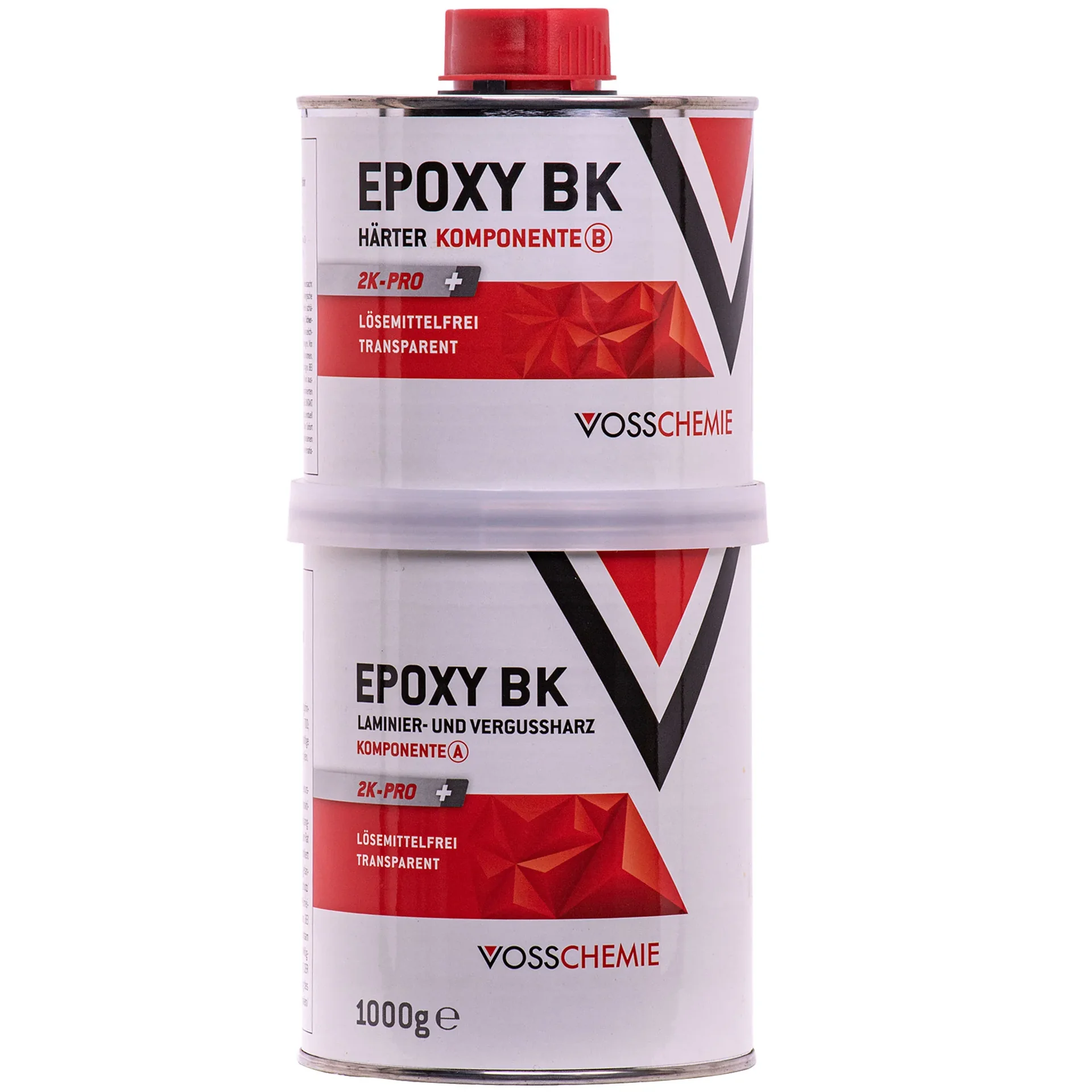 "Epoxyhars, epoxy giethars, transparante epoxy, 2 componenten, 1000 g transparant, oplosmiddelvrij image"