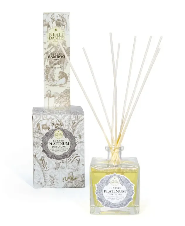 Huisparfum PLATINUM 500 ml incl. Bambusstäbchen, kamerparfum, geurverspreider