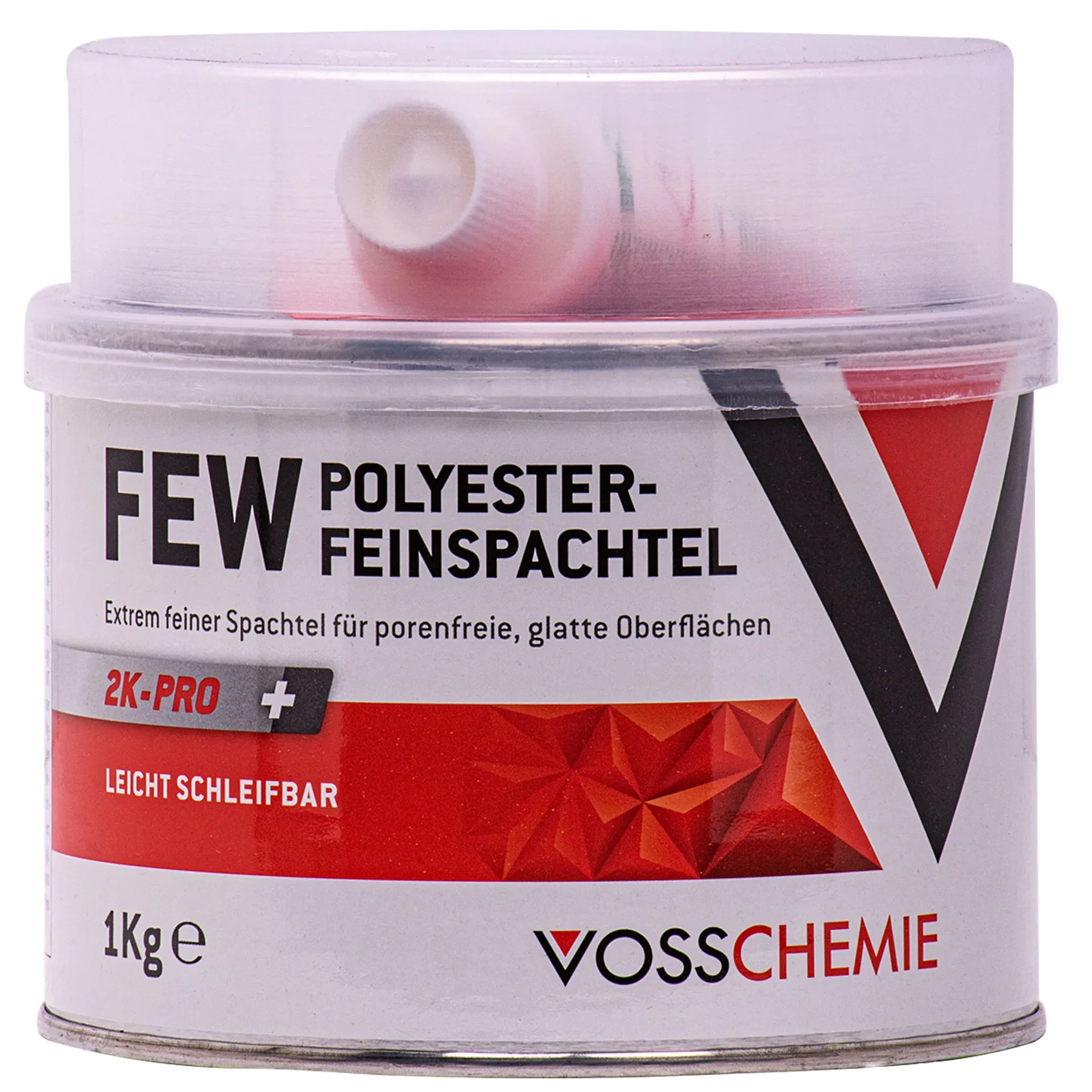 Polyester plamuur, 2K plamuur, fijne plamuur, 1 kg