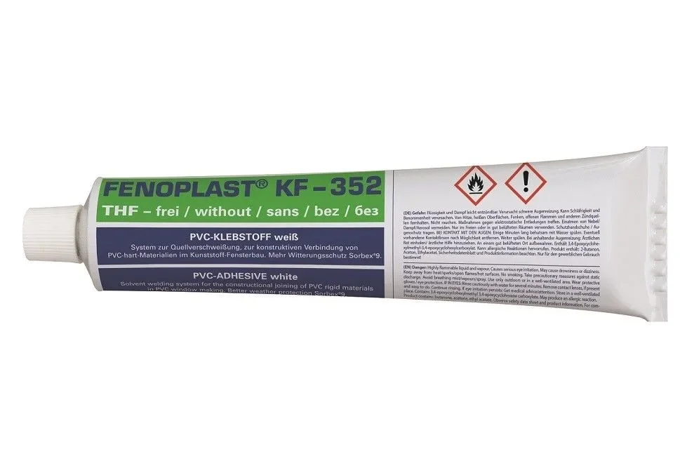"PVC lijm, FENOPLAST KF-352, wit, 180 g/200 ml, Quellschweißmittel für PVC Hart, Kunststof lijm image"