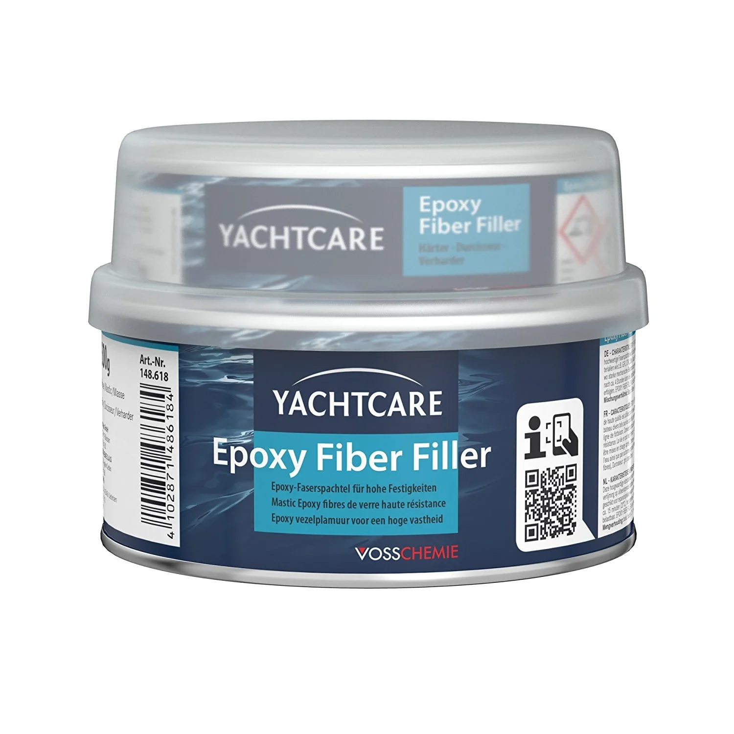 "Epoxy plamuur, plamuur boot, epoxyplamuur met vezels, 500 g, faserversterkte epoxy image"