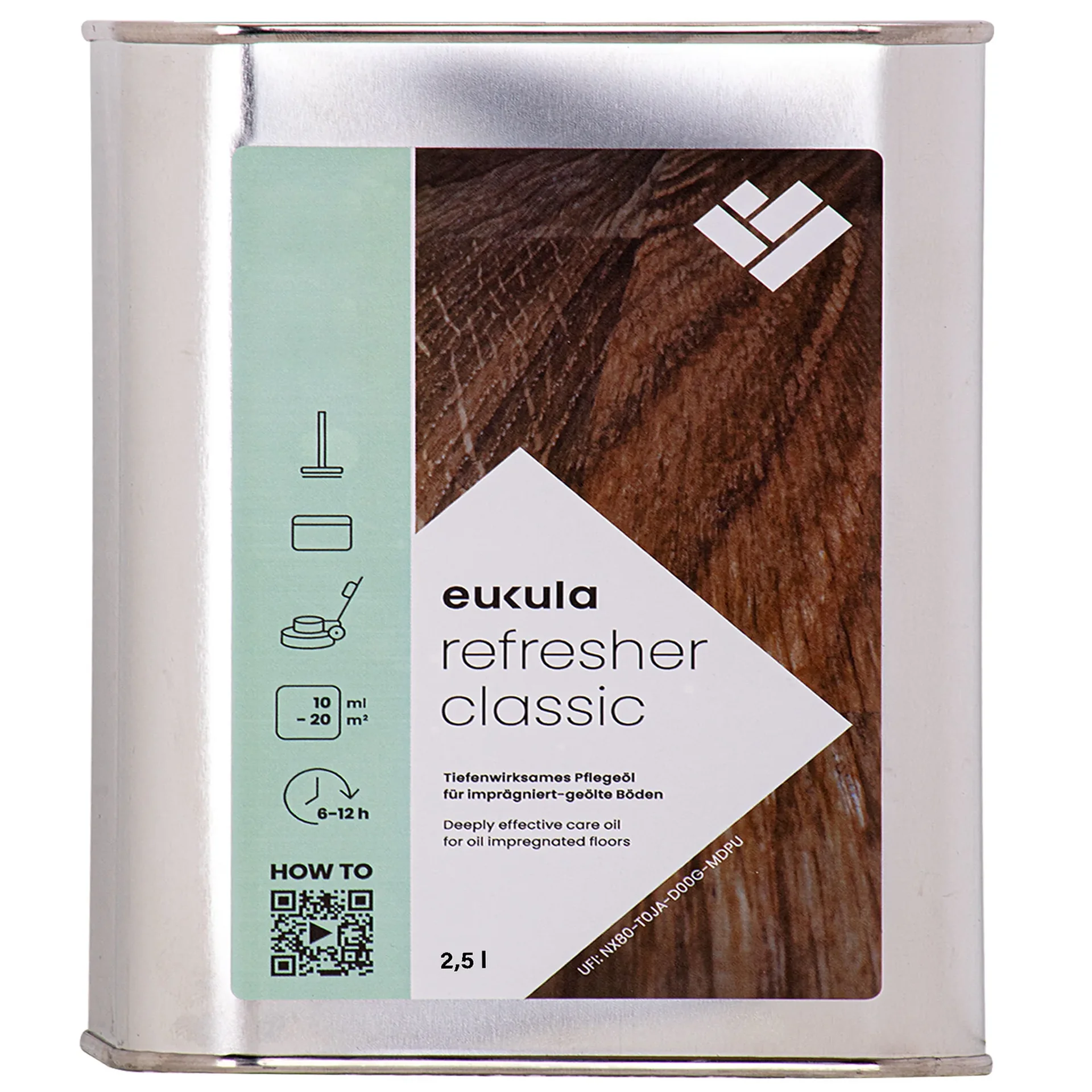 "Houten vloer onderhoud, vloer refresher, 2,5 Liter, houten vloer opfrissen image"