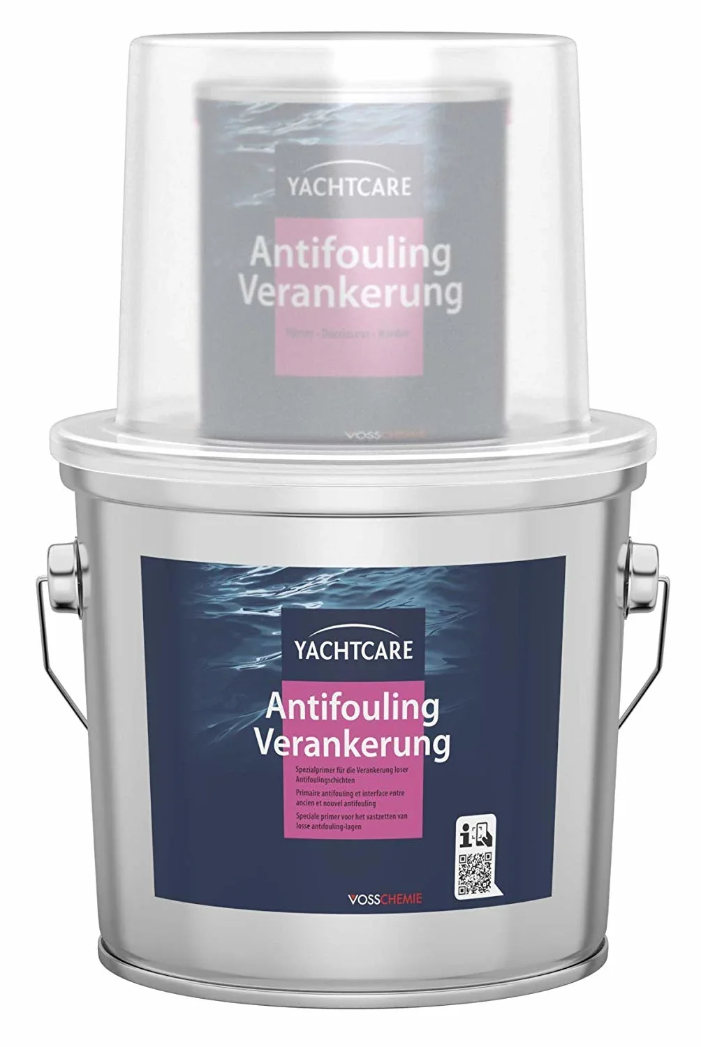 "Antifouling boot 2,25 liter, antifouling verf, wit, onderwater verf boot image"