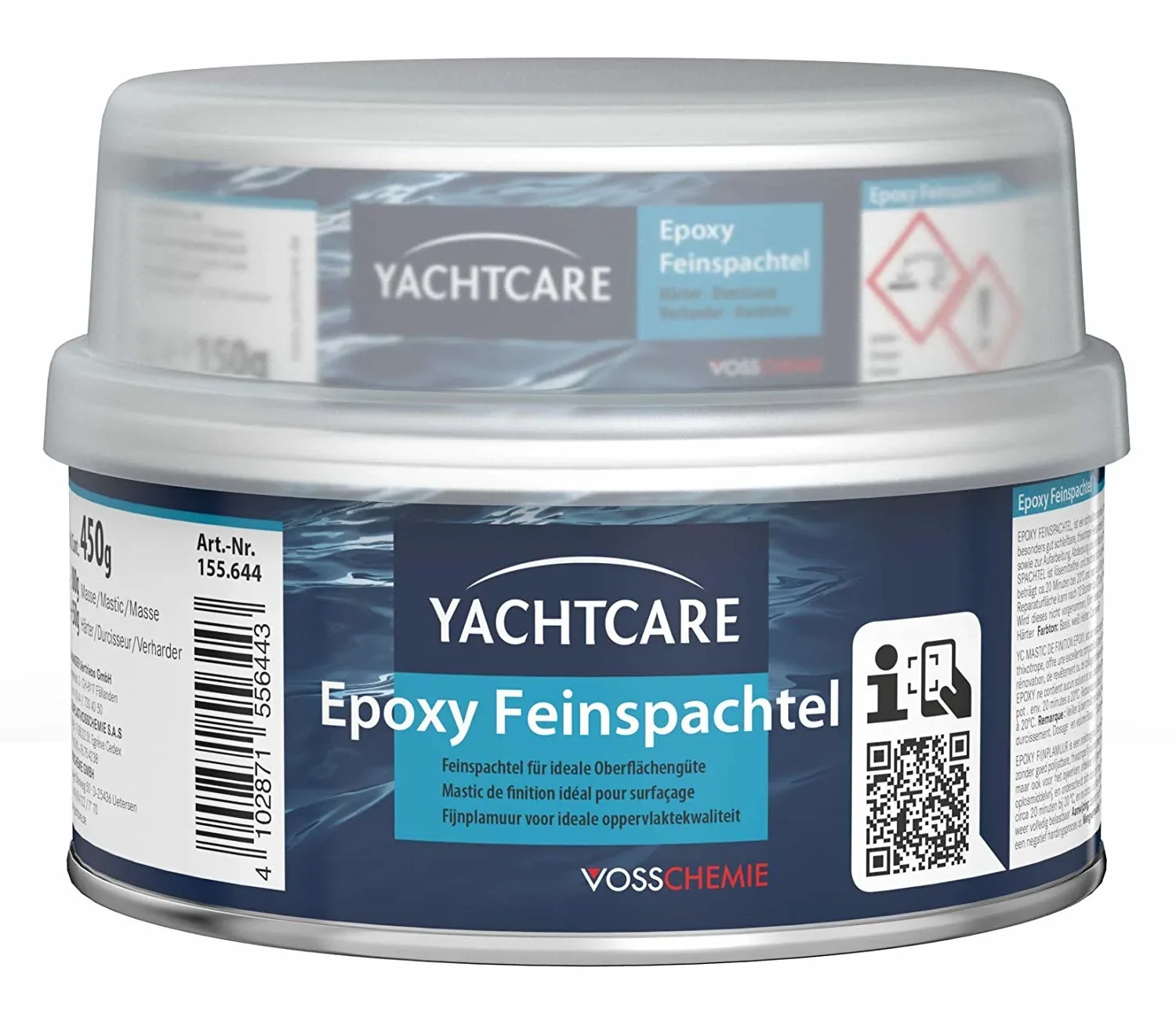 "Epoxy plamuur, Fijne plamuur, boot reparatie, 450 g image"