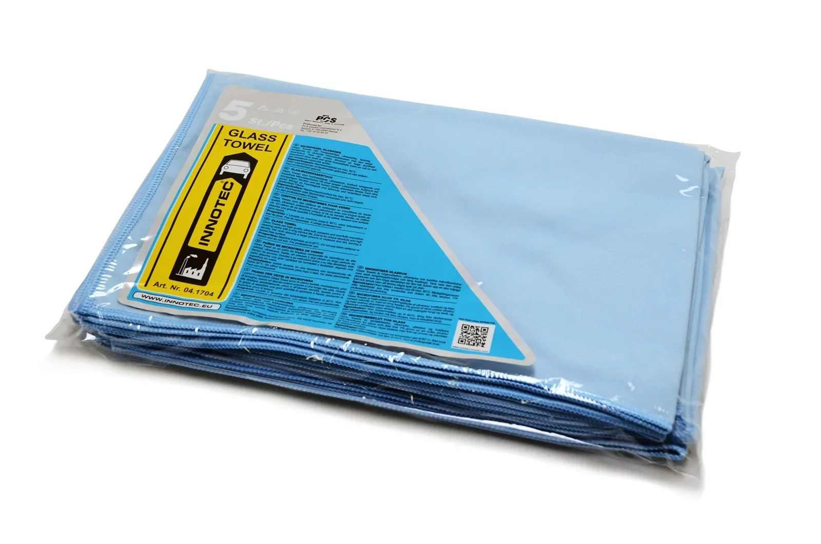 "Glazen doek blauw, 5 stuks, doek voor glas image"