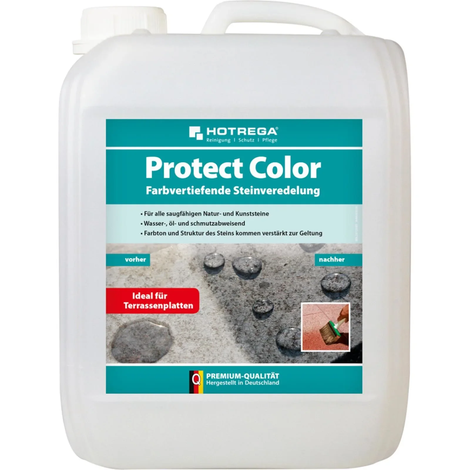"Steen impregneermiddel kleurverdiepend, kleurverdiepende steenveredeling, steen impregneren kleur 3 x 5 Liter image"