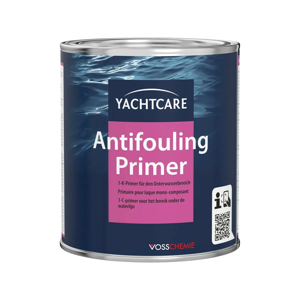 "Antifouling primer 750 ml, matte grijs, grondverf boot image"