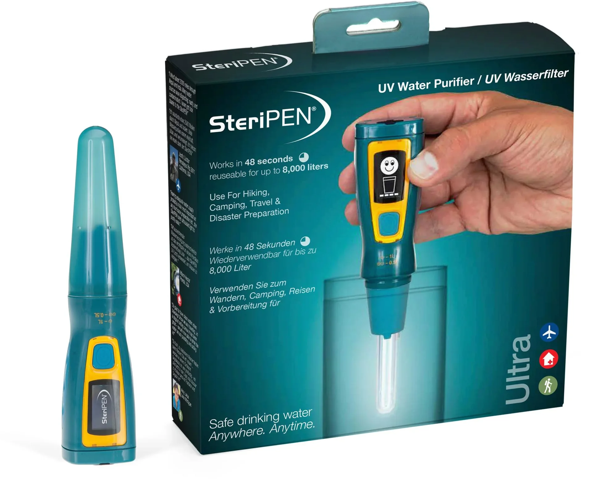 "Waterfilter, waterzuivering, water ontkeimen, UV water sterilisatie, water desinfectie, Steripen® Ultra™ UV image"
