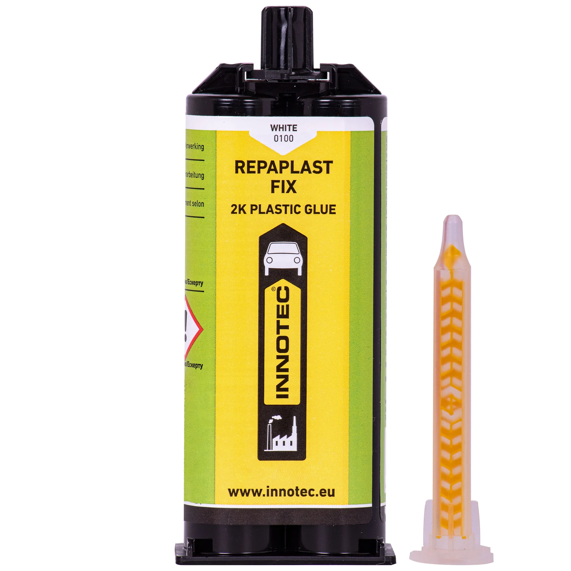 "Kunststof reparatie, kunststof lijm, 50 ml witte kunststof reparatie, 2 componenten lijm kunststof image"