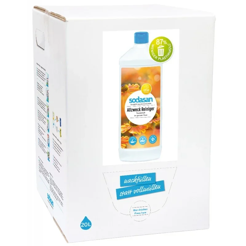 "Allesreiniger 20 liter, bag in box, ecologisch, natuurlijk image"
