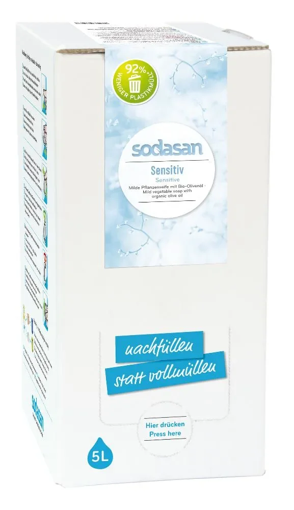 "Vloeibare Handzeep 5 Liter, Sensitive, Parfumvrije Handzeep, Handzeep Navulling image"
