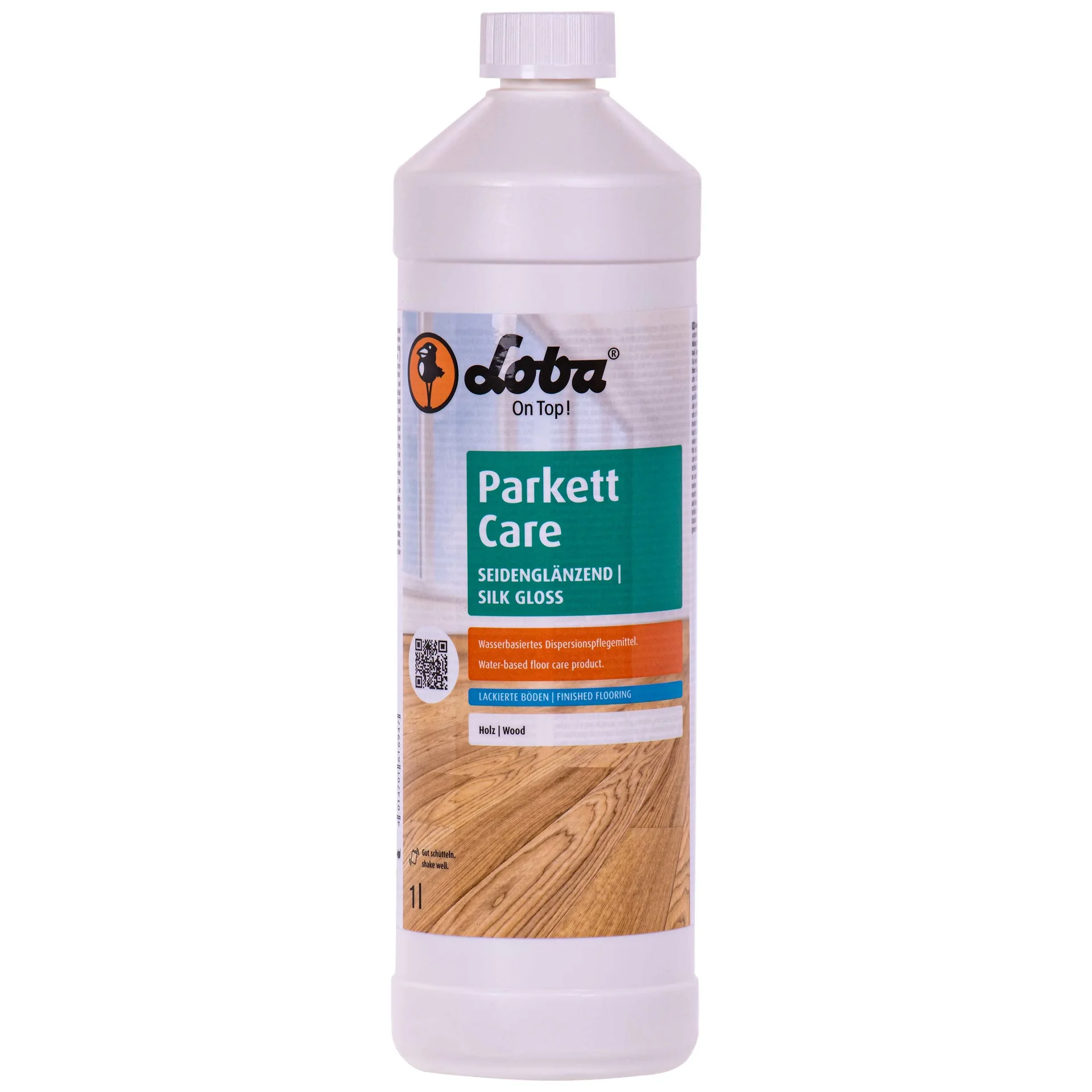 "Parket onderhoud, Parket reiniger, Parket polish, Parket onderhoudsmiddel, Parket verzorging, Parket was, Zijdeglans parket, 1 Liter image"