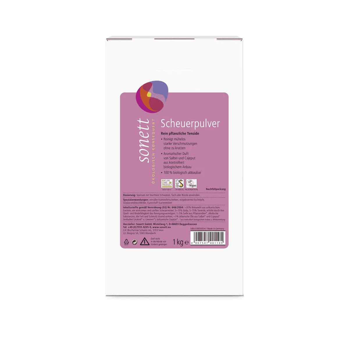 Schuurmiddel 1 kg navulverpakking, schoonmaakpoeder, schuurpoeder