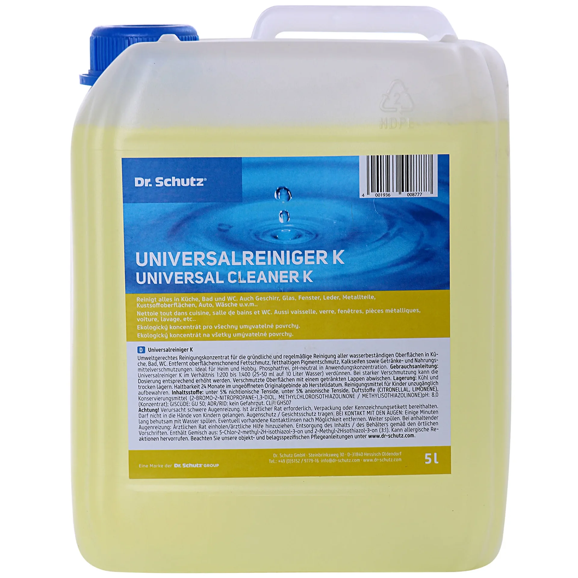 "Allesreiniger 5 Liter, universele reiniger, schoonmaakmiddel, professionele reiniger image"