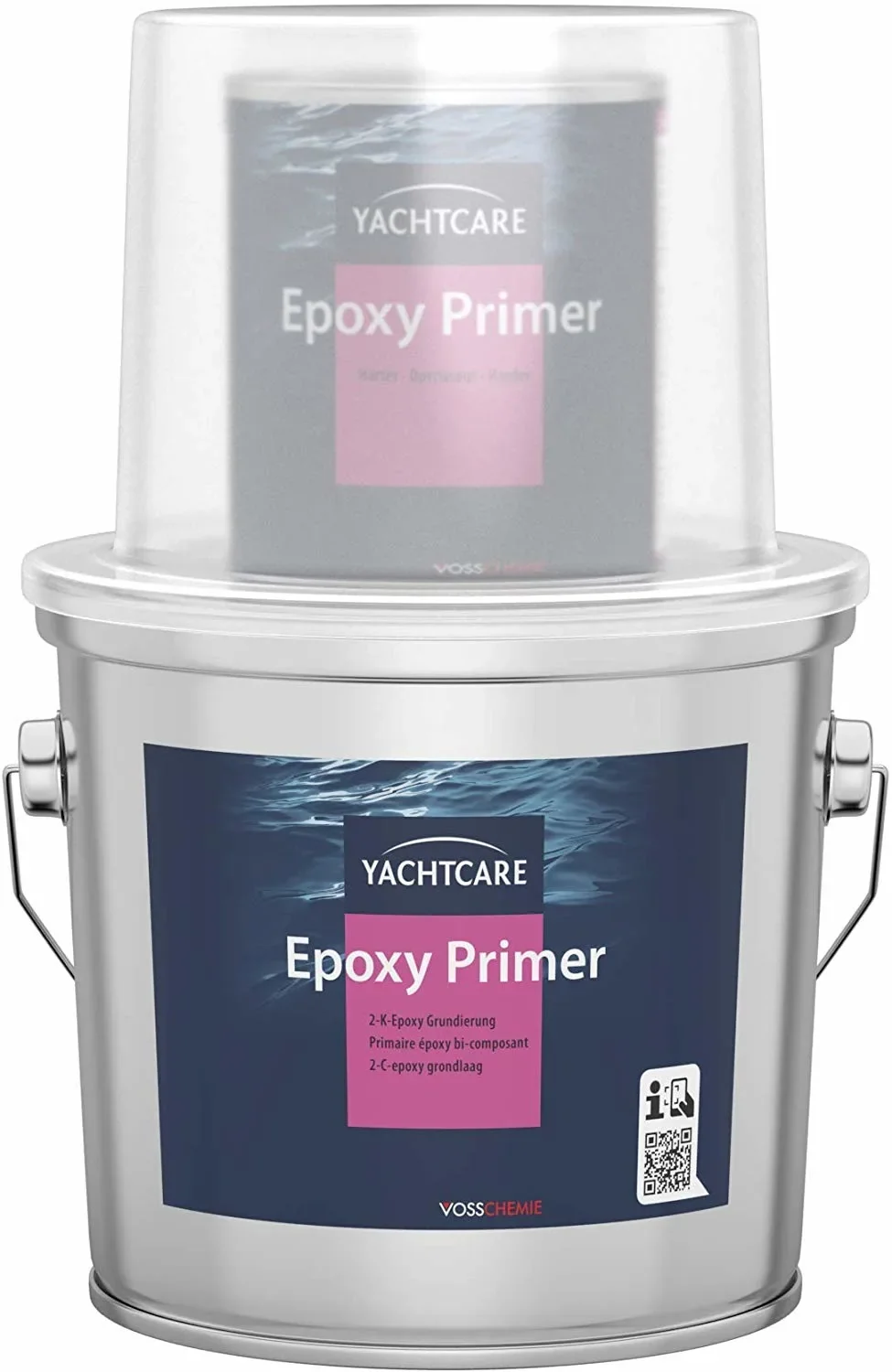 Epoxy primer, 2K epoxy primer, 2,25 liter, primer voor antifouling, witte primer