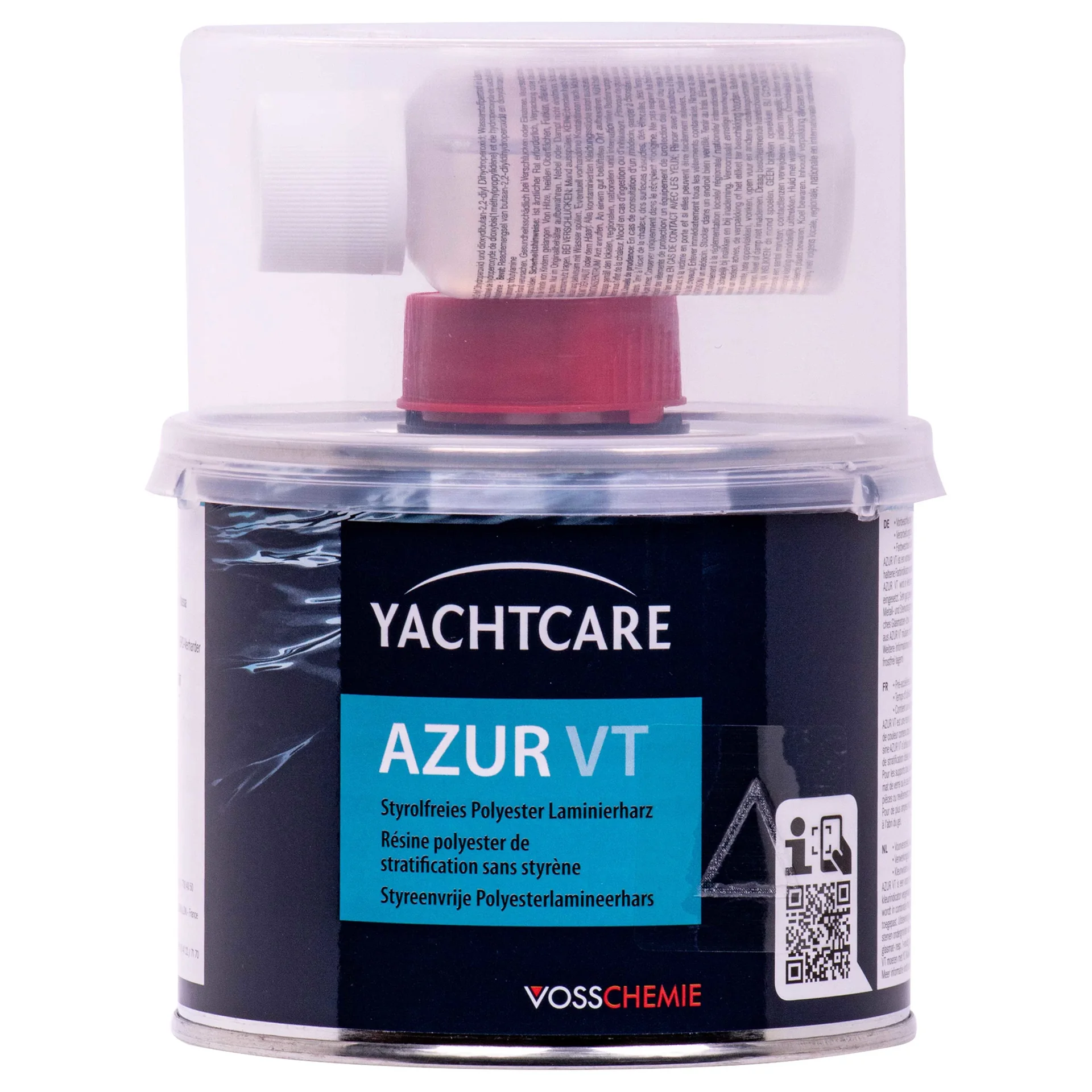 "Polyesterhars, 500 g, styreenvrije hars, incl. harder image"