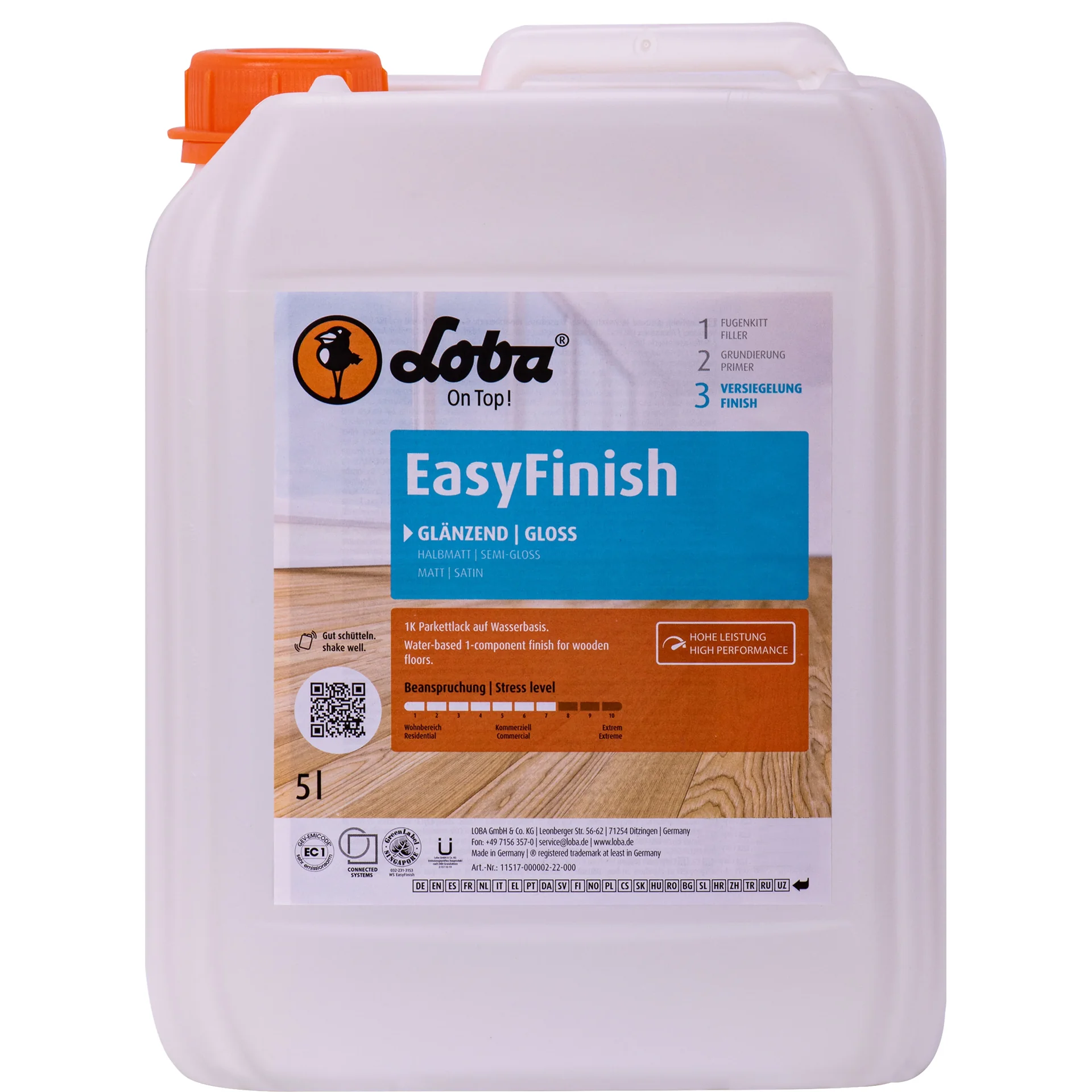 "Parketlak glanzend, 5 Liter, glanzende vloerlak image"