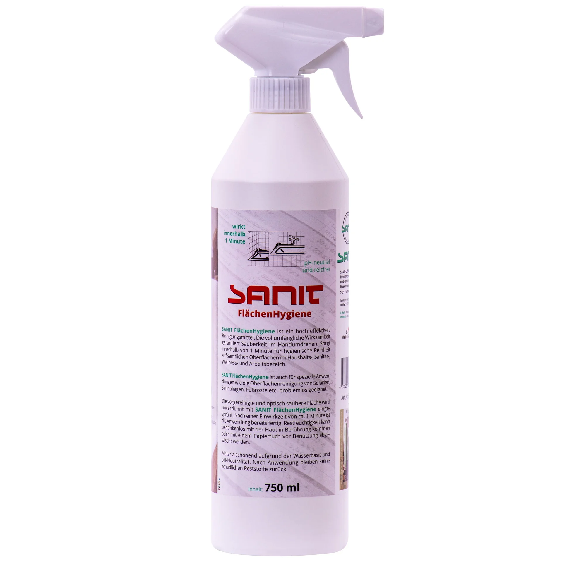"Desinfectie spray, vlakken desinfectie, 750 ml, oppervlakte desinfectie, desinfectiemiddel oppervlakken image"
