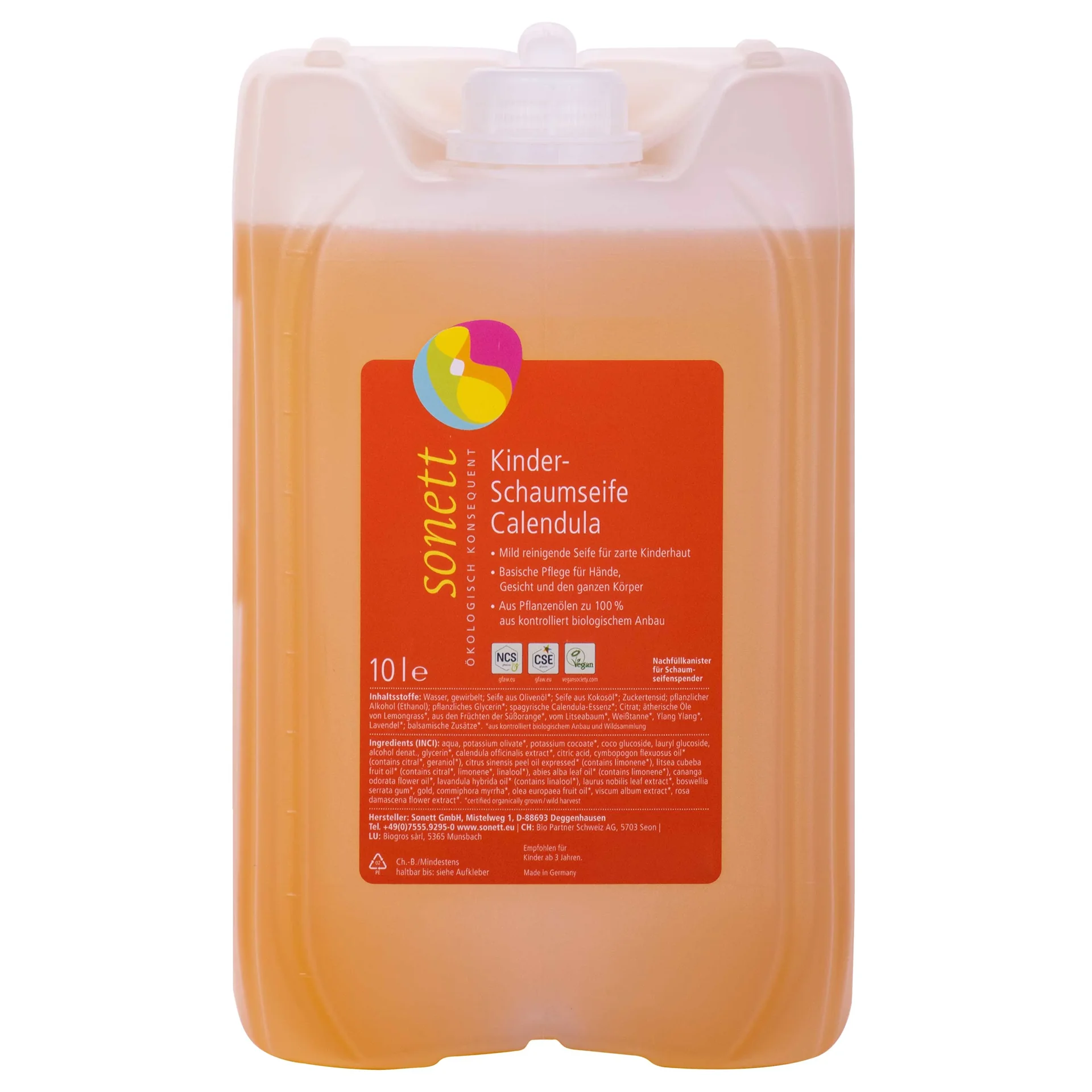 "Kinder handzeep, schuimzeep kinderen, Calendula, 10 liter image"
