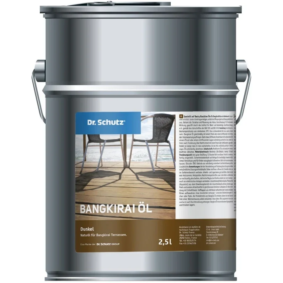 "Bangkirai olie 2,5 liter, terras olie, hardhout olie image"