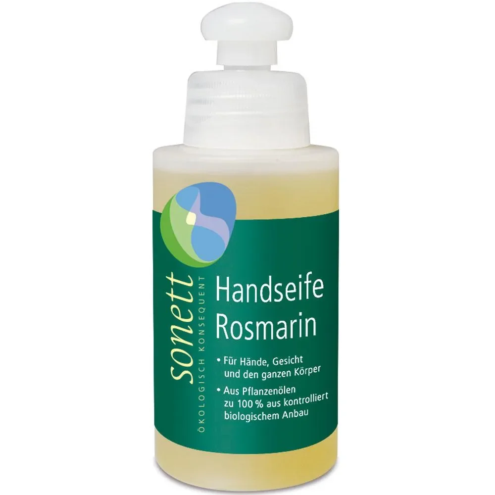 "Handzeep Rozemarijn, natuurlijke handzeep, Sonett Handseife 120 ml kleine probiergröße, biologische handzeep image"