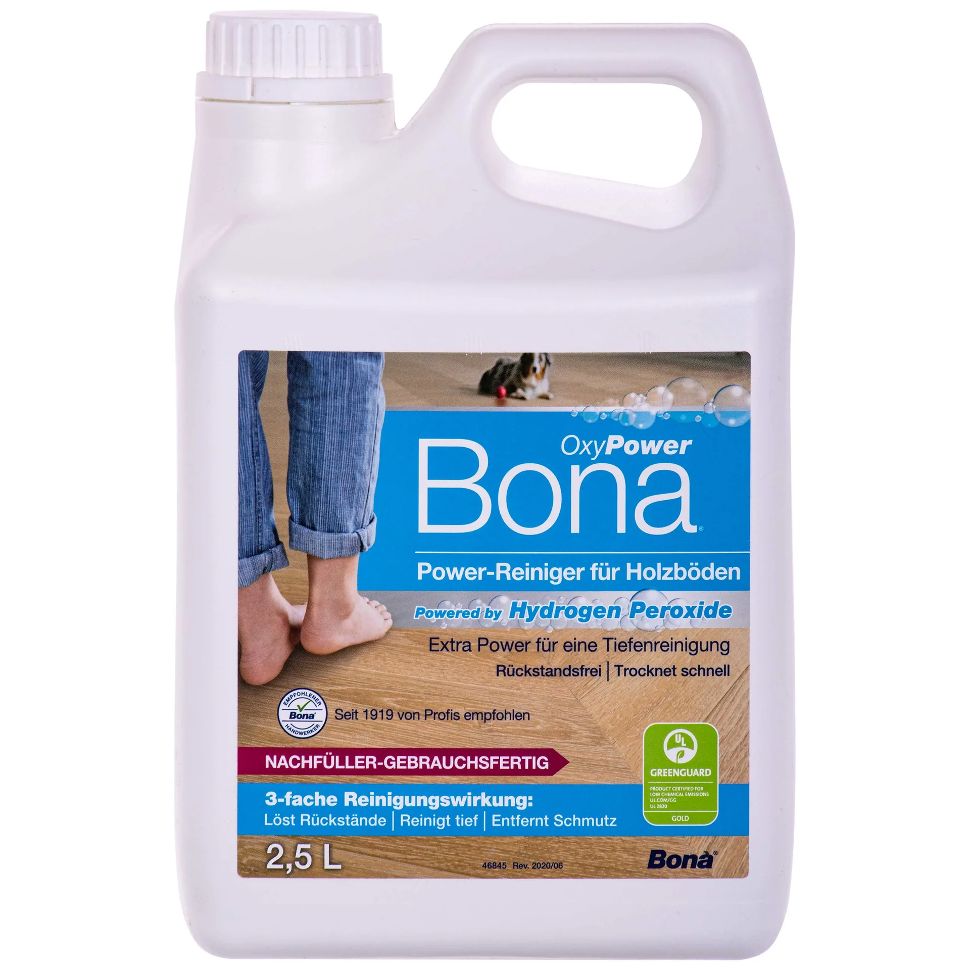 "Houten vloer reiniger 2,5 Liter, OxyPower, voor houten vloeren, NF-Kanister f. Spray Mopp image"