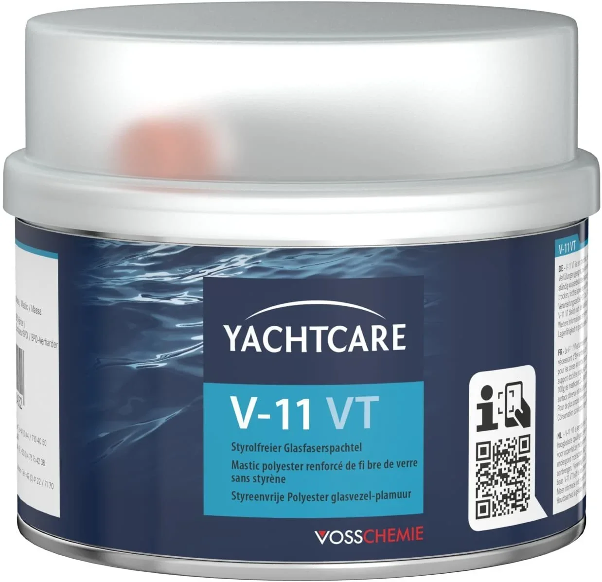 "Plamuur, boot plamuur, polyester plamuur, YACHTCARE V-11 VT Faserspachtel 400 g image"