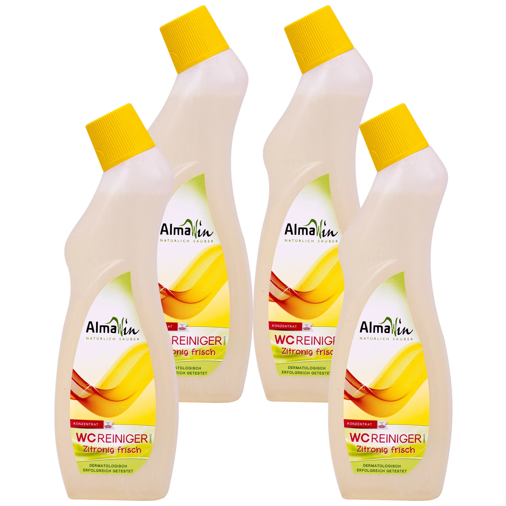 "WC Reiniger, 4 x 750 ml, citroenfris, Toilet Reiniger Voordeelpack image"