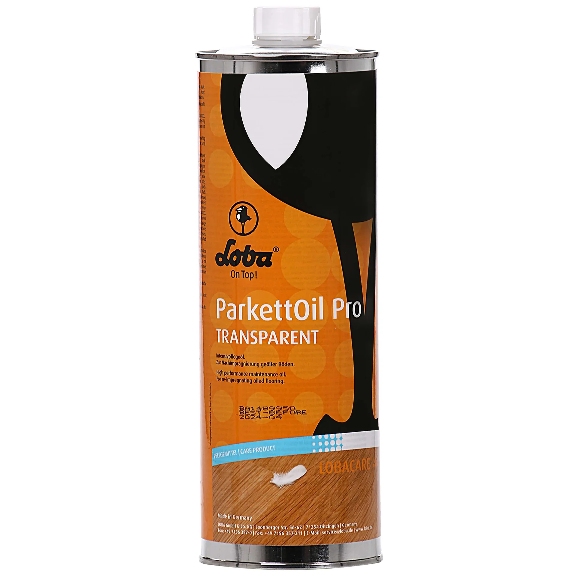 "Parketolie, 1 liter, transparant, intensief parket onderhoud image"