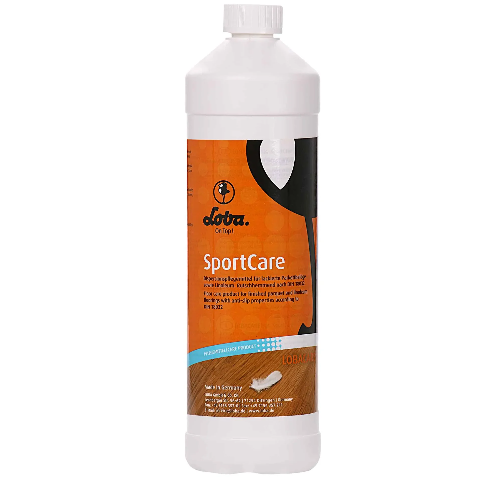 "Sportvloer onderhoud, 1 Liter Dispersie reiniger, Sportvloer reiniger, DIN 18032 reiniger image"