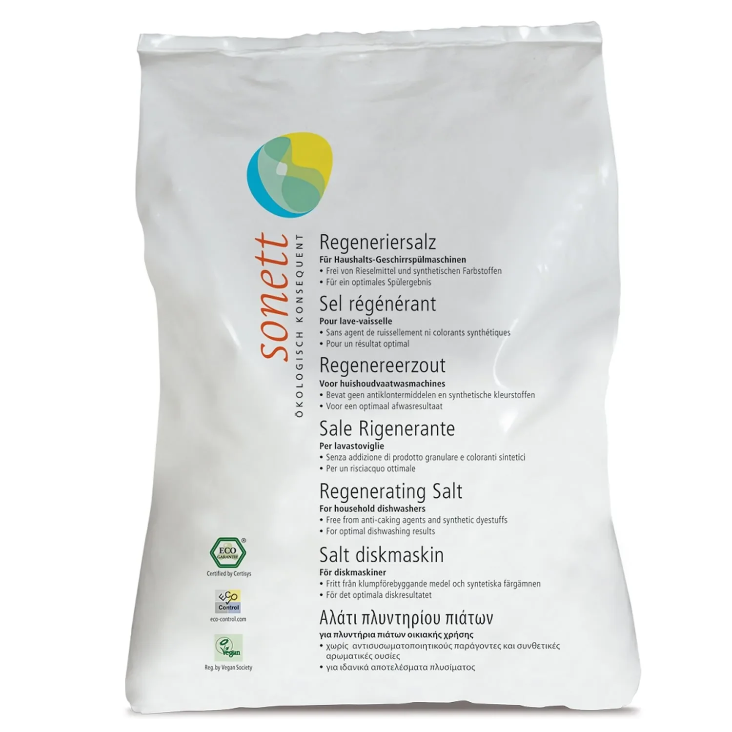 "Regeneratiezout vaatwasser 6 x 2 kg, vaatwaszout, zout vaatwasser image"