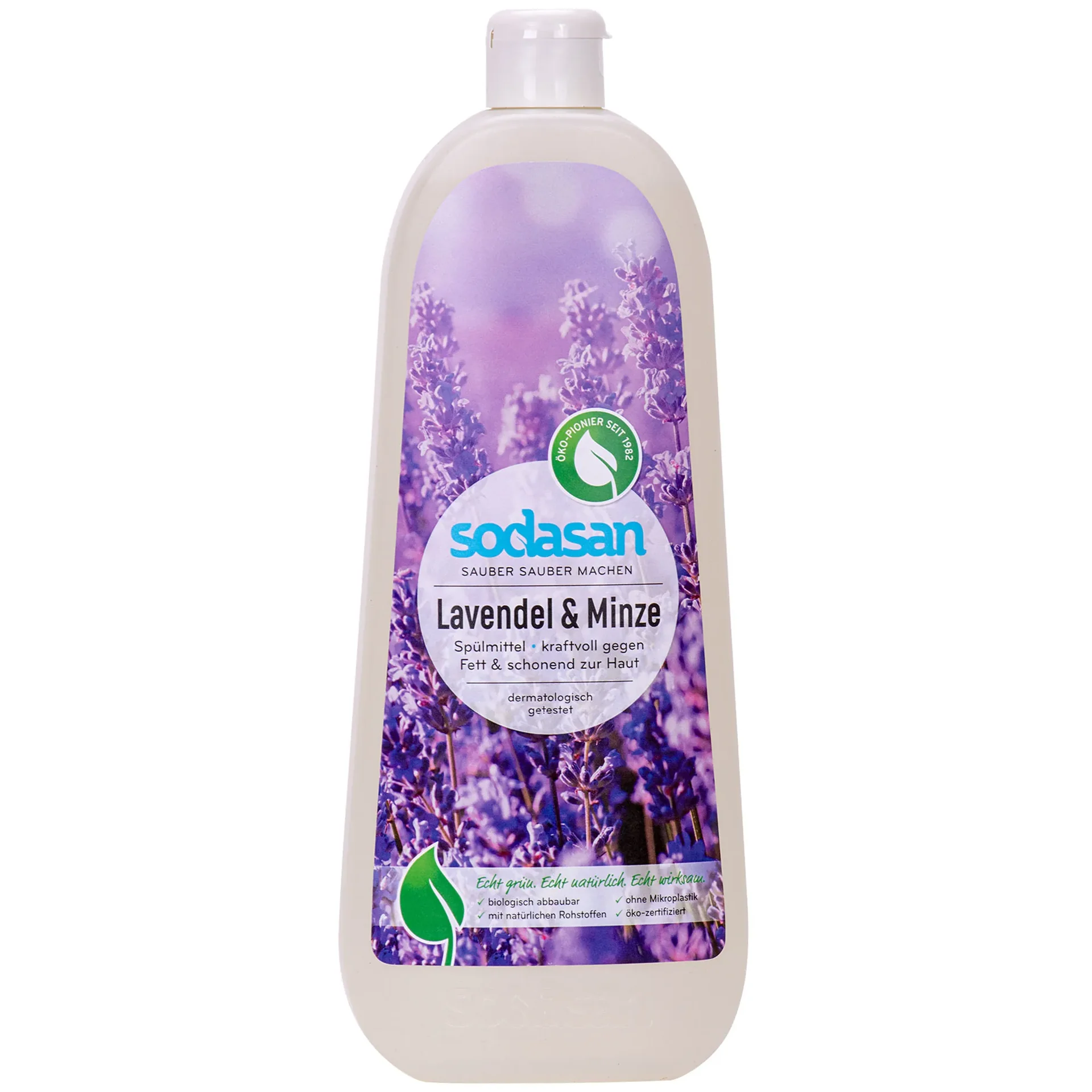 "Afwasmiddel lavendel, natuurlijk afwasmiddel, ecologisch afwasmiddel, 1 liter, lavendel en munt image"