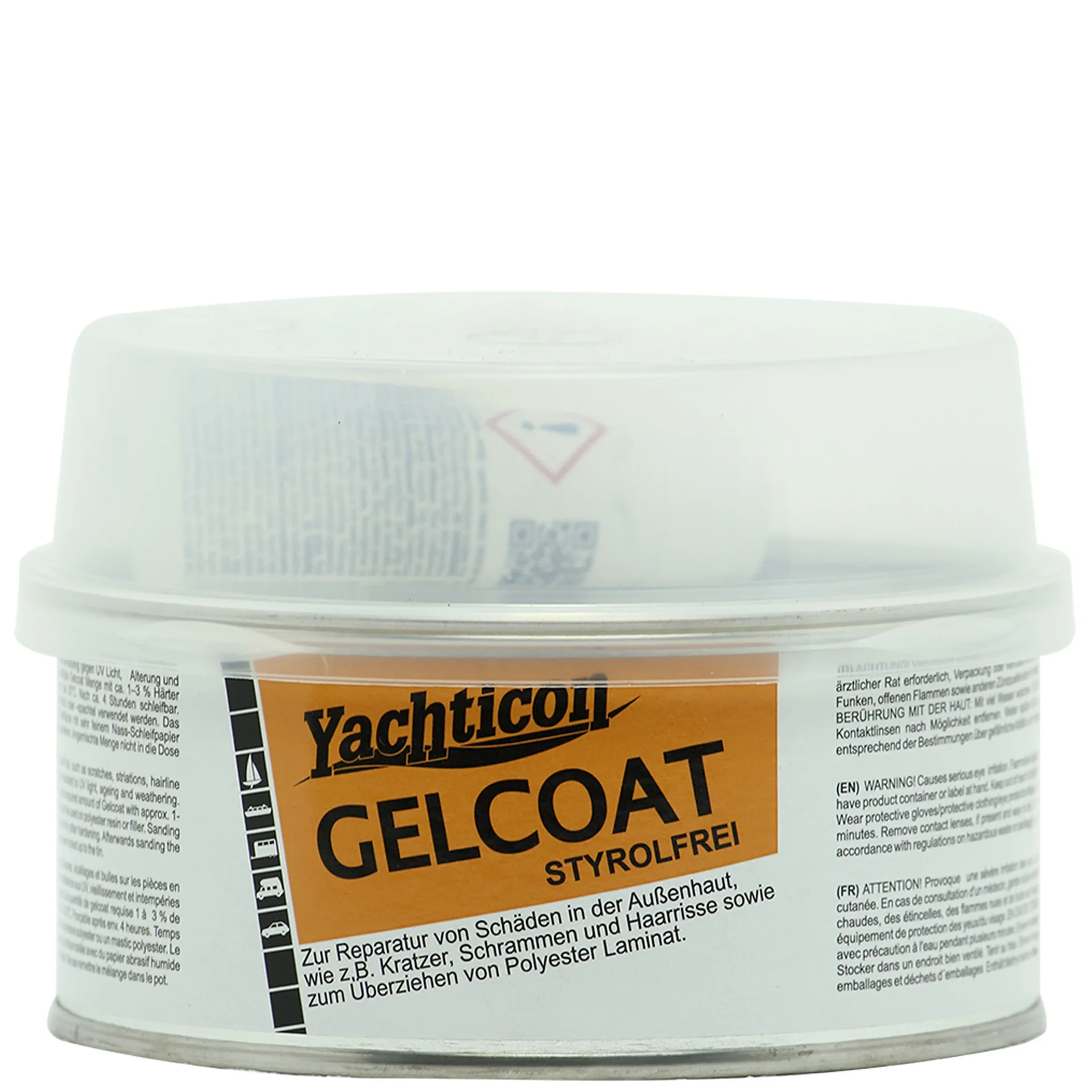 "Gelcoat reparatie, polyester plamuur, boot reparatie, 250 g, RAL 9001 cremewit image"