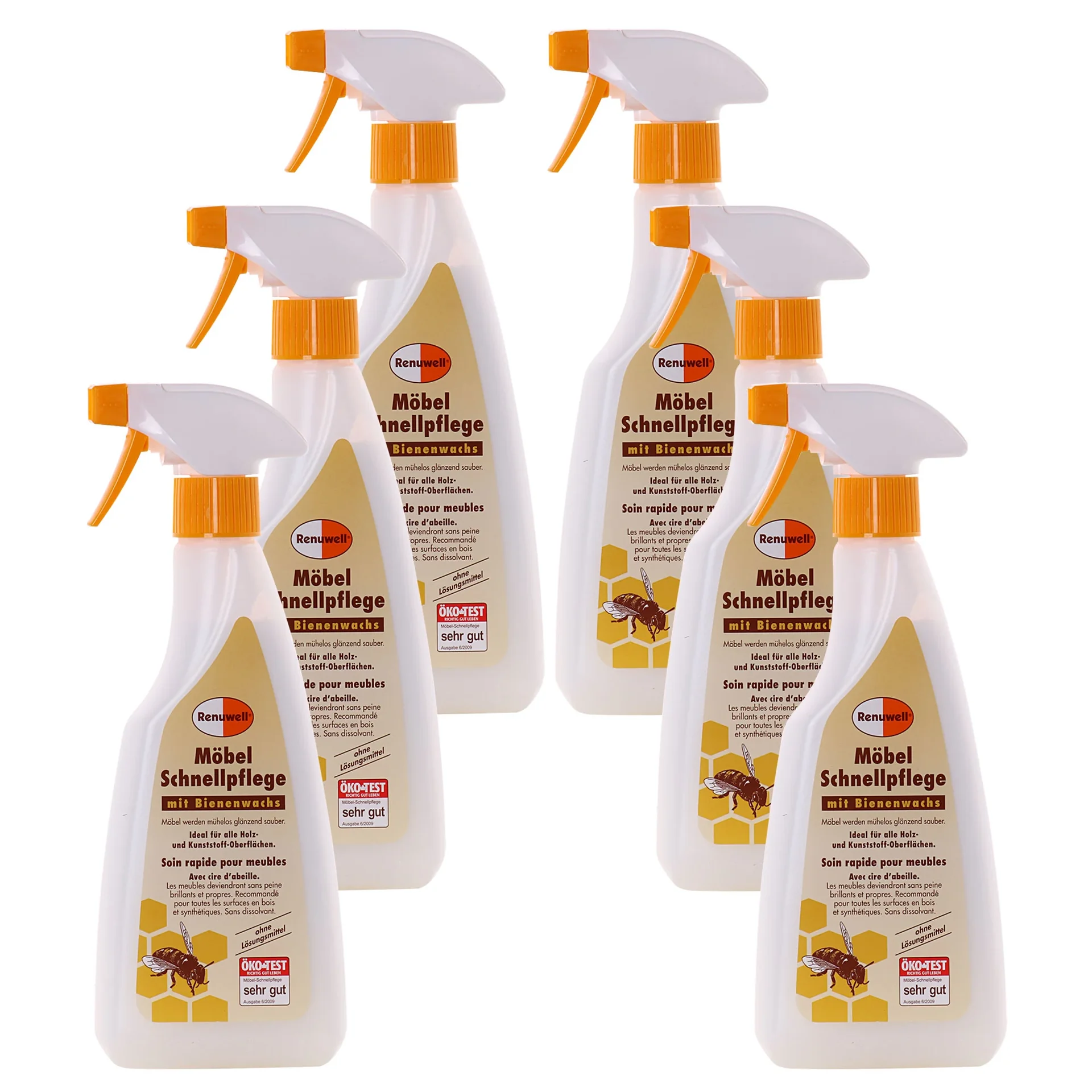 "Meubel onderhoud, meubel snelreiniger, 500 ml x 6 flessen image"