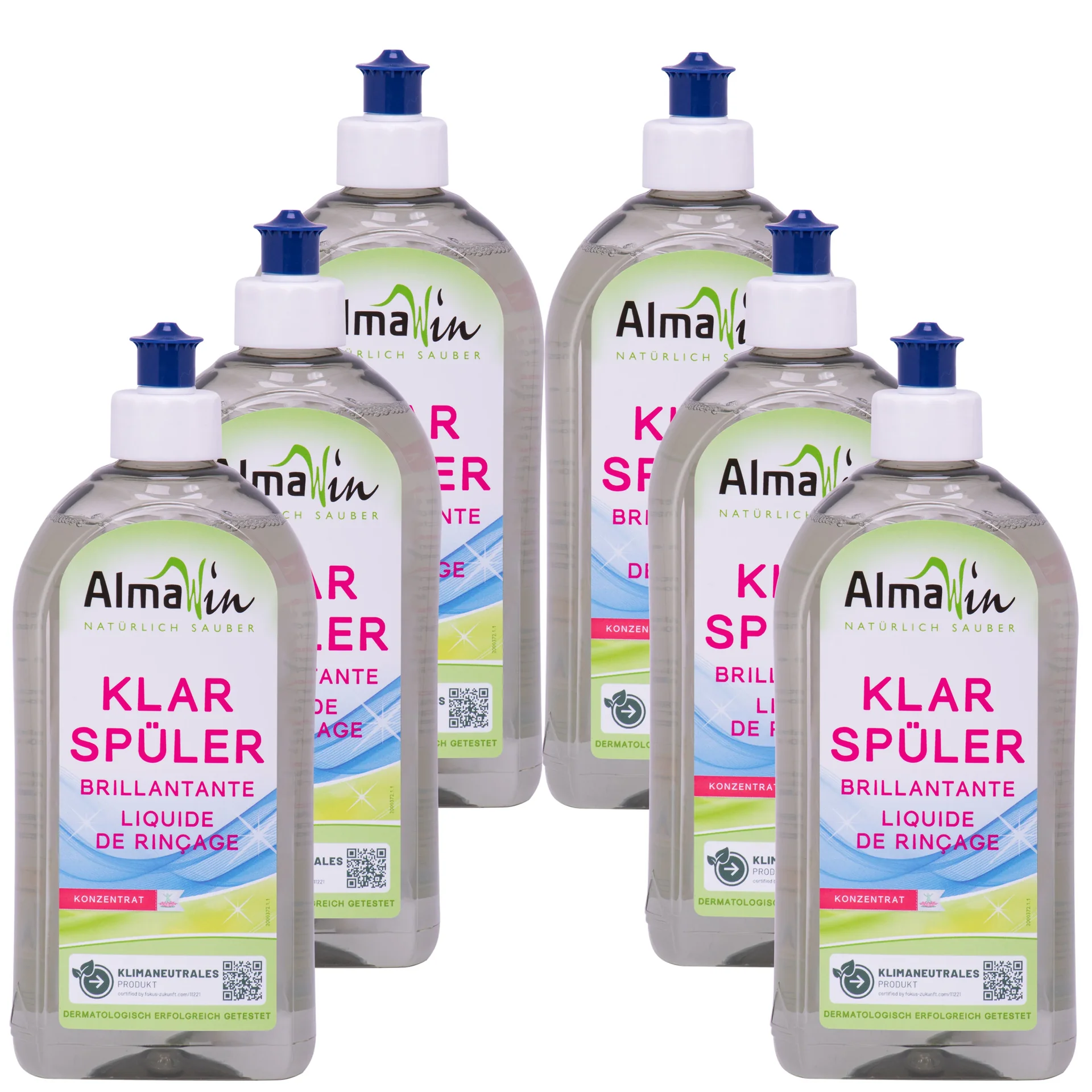 Vaatwasmiddel glansspoelmiddel, 6 x 500 ml, glansspoelmiddel vaatwasser