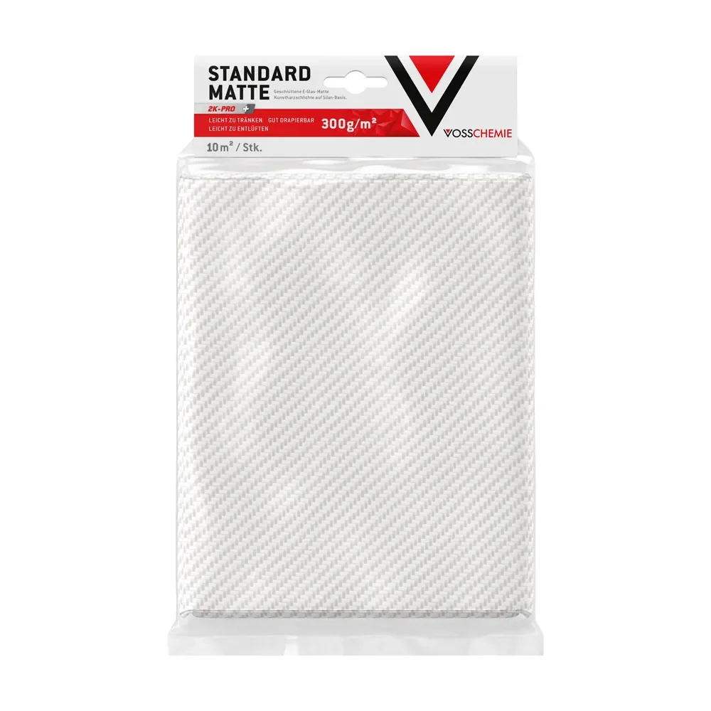 "Glasvezelmat 300 g/m², 10,0 m² inhoud, glasmat, polyester mat image"
