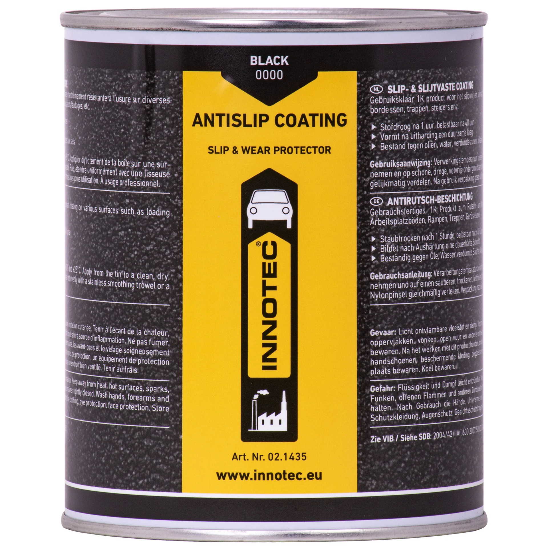 "Antislip coating, coating zwart, 1 Liter, antislip image"