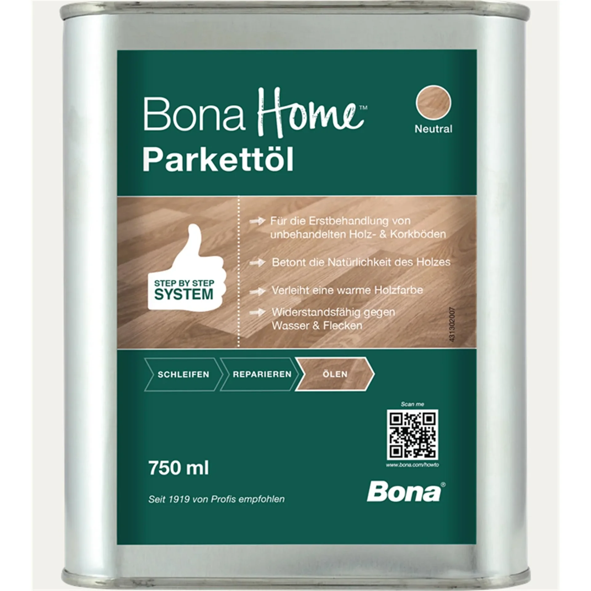 "Parketolie, BONA Home Parkettöl 750 ml neutraal, olie voor parket image"