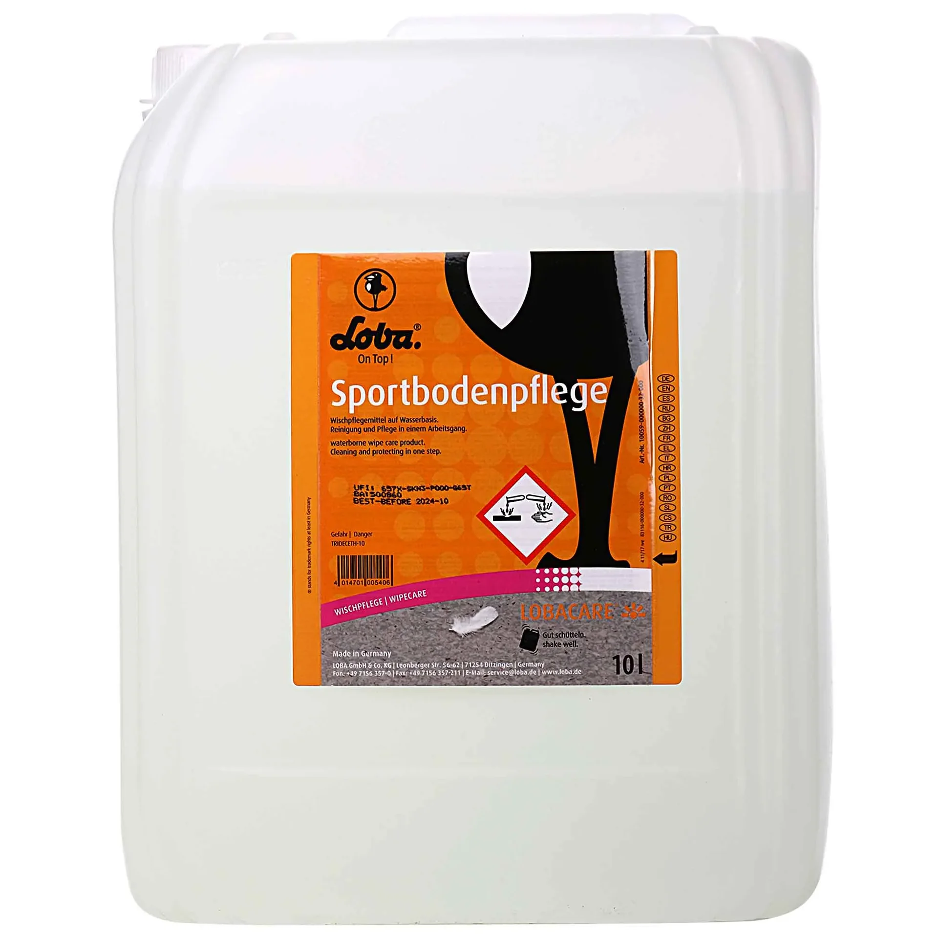 "Sportvloer onderhoud, Sportvloer reiniger, 10 Liter, Parket onderhoud sportvloer image"