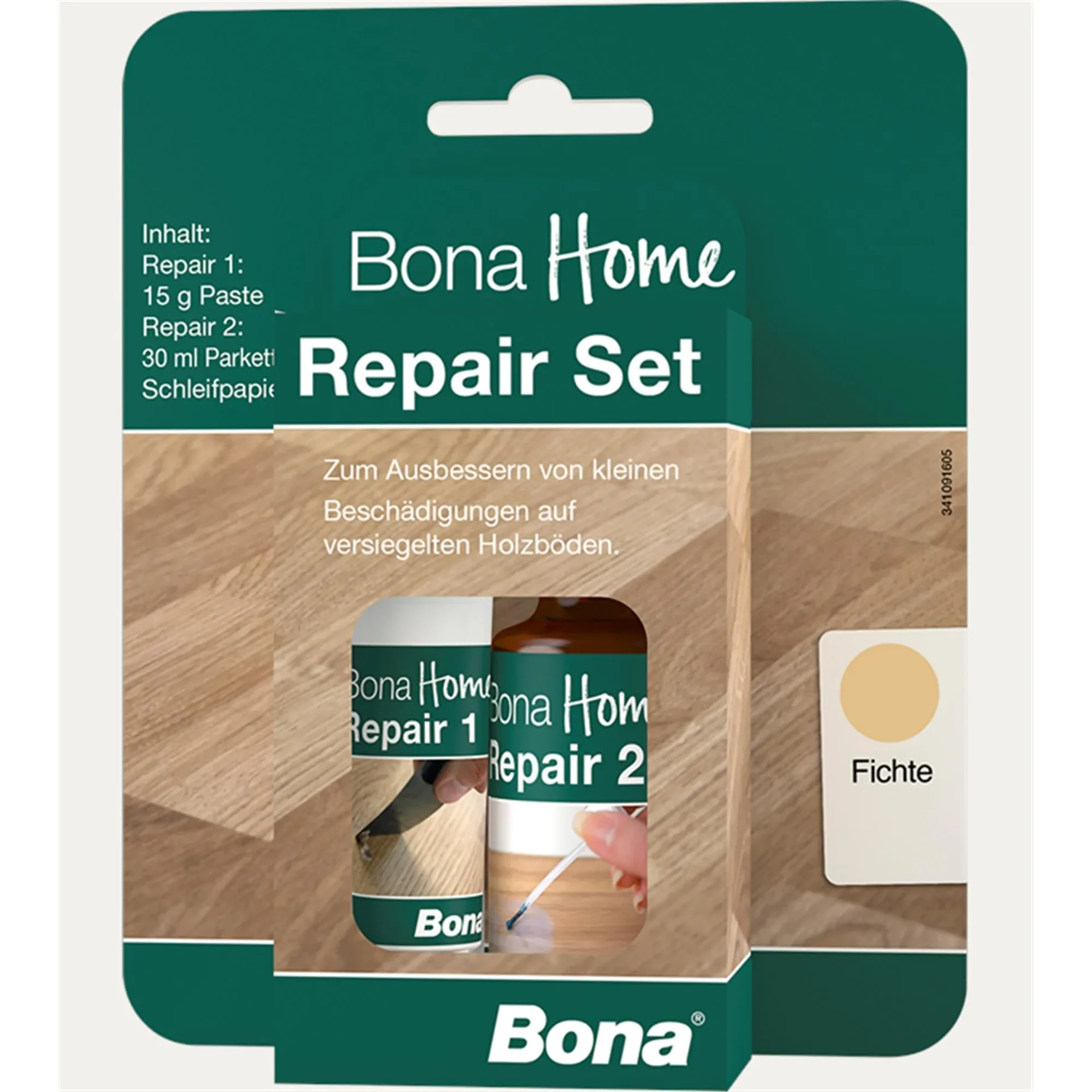 "Hout reparatieset, Hout reparatie set, Reparatieset hout, 4-delig, Fichte/Esche Ash image"